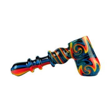 Pipe de Vidro Bubbler Wigwag Abduzido