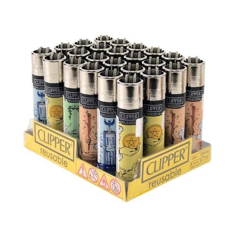 Isqueiro Clipper Clássico Caixa com 24 (Estampas Sortidas) – Unnix Grow