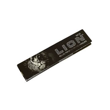 Seda Lion Retro Black King Size - 33 Folhas