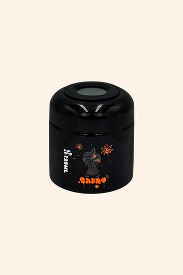 Pote Hermetico De Vidro Sadhu C/Visor Black Edition 125Ml