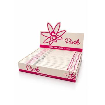 Caixa Seda Sadhu Longa Slim Pink - 21 livretos