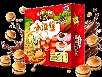 Spongebob DIY Biscuit Mini Hamburger CHOCO60g — Doces & Sobremesas na DOCIN