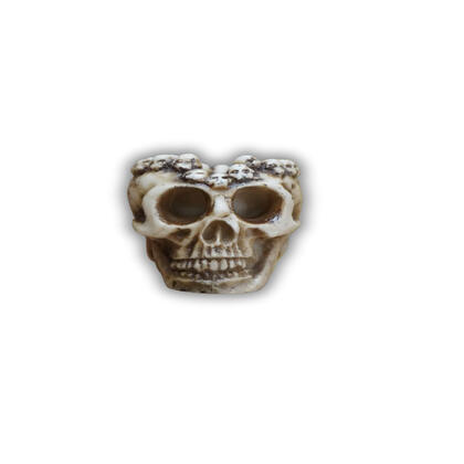 Cinzeiro Caveira Cranio De Resina Betume 6,5x8x11cm Cor Bege Caveirão — Aliado das Artes