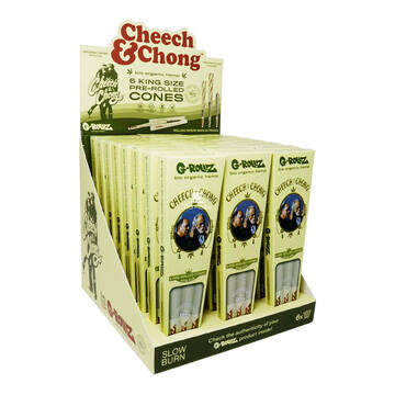 Caixa de Cone G-Rollz King Size Bio Organic Hemp c/ 6un.