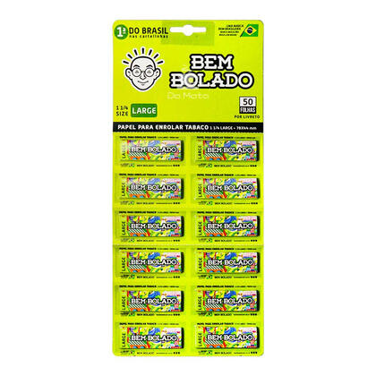 Cartela c/12 Sedas Bem Bolado Size 1 1/4 Large