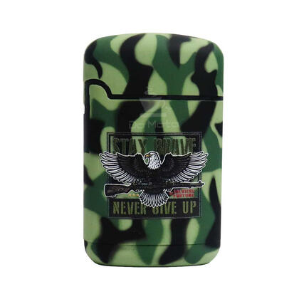 Maçarico Estampado Zengaz ZL-3A Stay Brave — Isqueiro maçarico na Da Mata