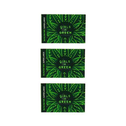 Kit 3 Piteira de Papel Girls in Green Large — Bem Bolado