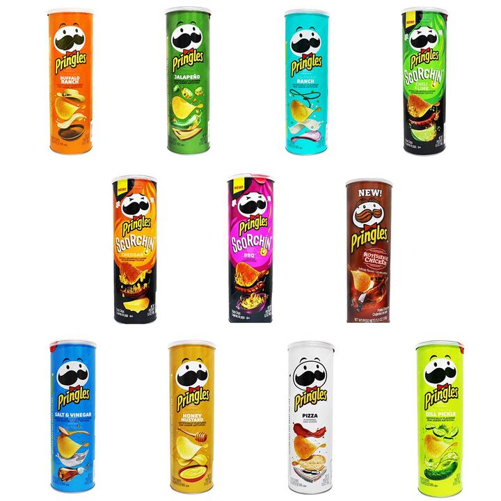 Kit Batatas Pringles importadas Estados Unidos - 11 Sabores