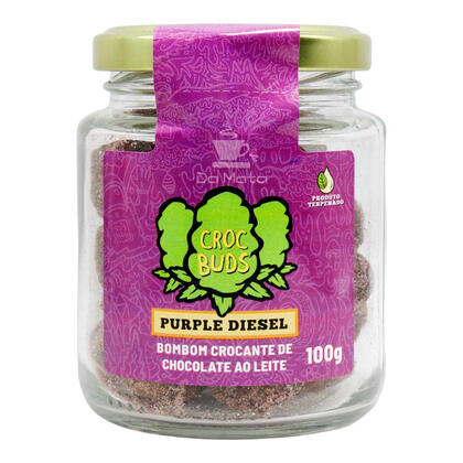 Chocolate Croc Buds Purple Diesel 100g — Chocolates na Da Mata