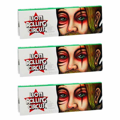 Kit com 3 Seda Lion Rolling Circus Alfafa 1 1/4