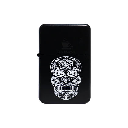 Isqueiro Clássico Mexican Skull Lotus — Isqueiro Clássico na Da Mata