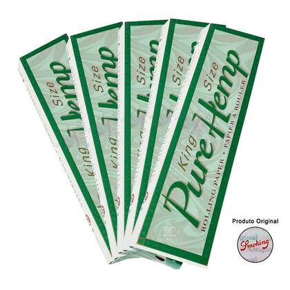 Seda Smoking Pure Hemp Kit com 5 unidades — Sedas na Da Mata
