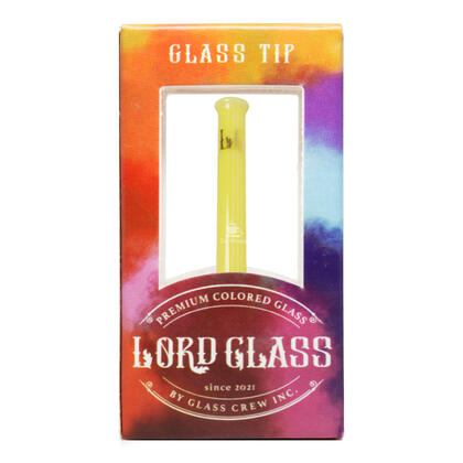 Piteira de Vidro Lord Glass Colors Amarelo Claro