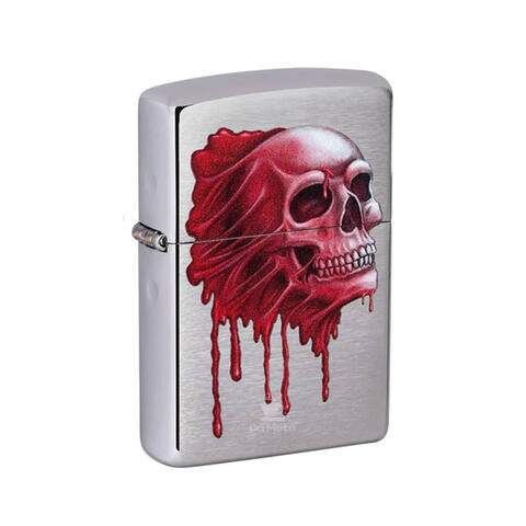 Isqueiro Zippo 49603 Skull Blood Design – Da Mata