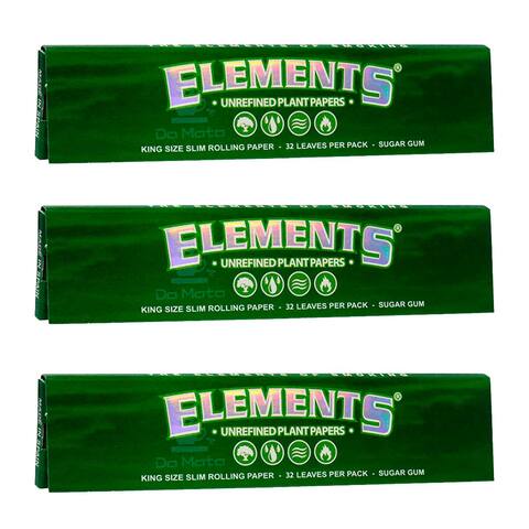 Kit com 3 Sedas Elements Green King Size – Da Mata