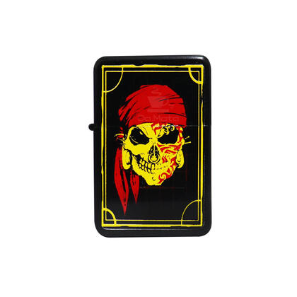 Isqueiro Clássico Skull Pirate — Isqueiro Clássico na Da Mata