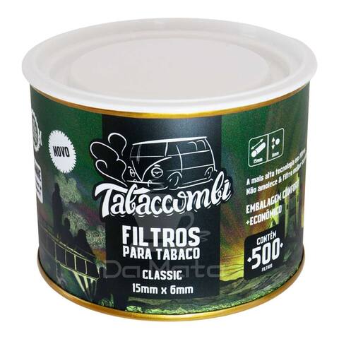 Lata de Filtro Tabaccombi Slow Burning Classic 15mm x 6mm – Da Mata