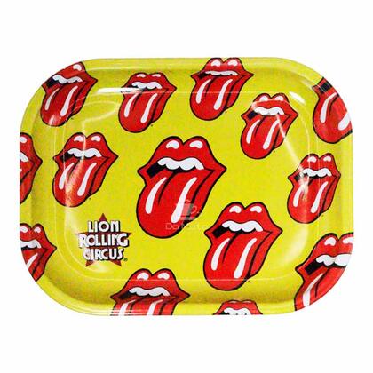 Bandeja Lion Rolling Circus & The Rolling Stones Amarelo Logo — Bandeja para Bolar na Da Mata