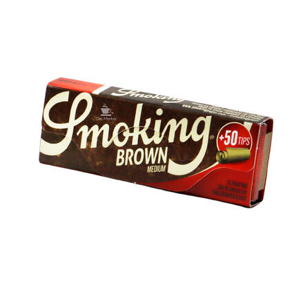 Seda Smoking Brown c/ Piteira Medium — Sedas na Da Mata