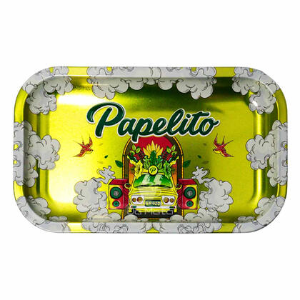Bandeja de Metal Papelito Dourado Metálico — Bandeja para Bolar na Da Mata