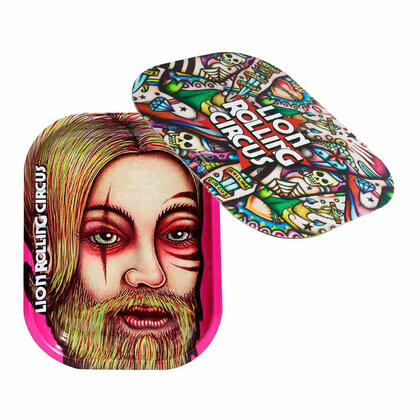 Kit de Tampa de Imã p/ Bandeja Pequena Lion Rolling Circus — Bandejas na Da Mata