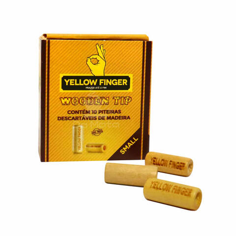 Piteira de Madeira Yellow Finger Small – Da Mata
