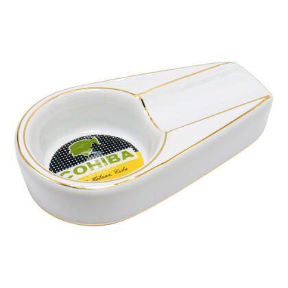Cinzeiro de Porcelana Cohiba Branco — Charutos na Da Mata