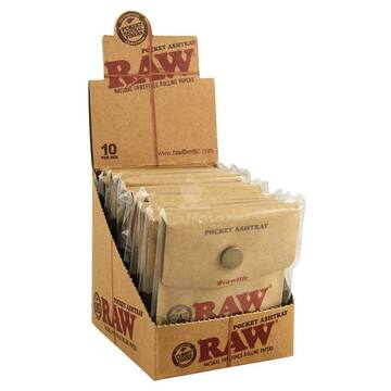 Caixa de Cinzeiro Portátil RAW com 10un