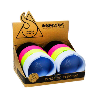 Display de Cinzeiro de Silicone Squadafum Redondo — Cinzeiros na Da Mata