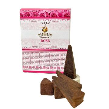 Defumador Aromático Goloka Rose (Rosa) – 10 Cones