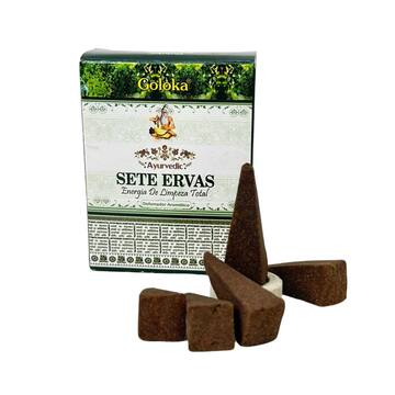 Defumador Aromático Goloka Sete Ervas – 10 Cones