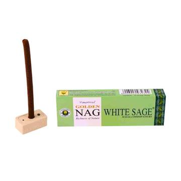 Incenso Dhoop Golden Nag White Sage – 10 Varetas