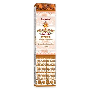Incenso Goloka Ayurvedic Mirra 15g