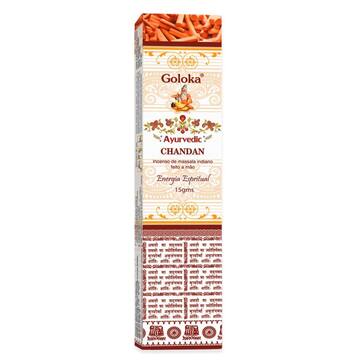 Incenso Goloka Chandan (Sândalo) Massala 15g