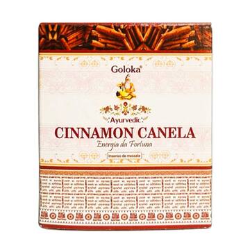 Incenso Cone Cascata Goloka Canela – 10 Cones