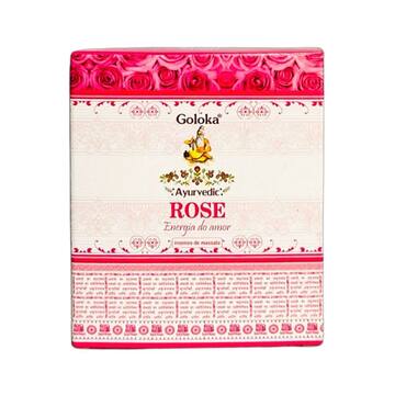 Incenso Cone Cascata Goloka Rose (Rosa)