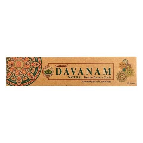 Incenso Goloka Davanam Natural 15g – Incensou
