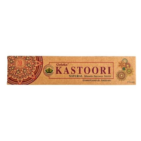 Incenso Goloka Kastoori (Almíscar) Natural 15g – Incensou