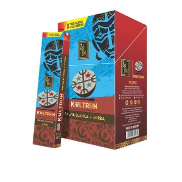 Incenso Kultrun Sálvia Branca e Mirra