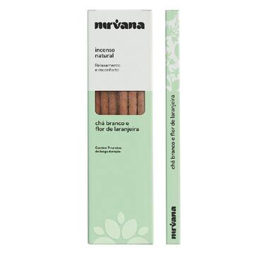 Incenso Natural Nirvana Chá Branco e Flor de Laranjeira