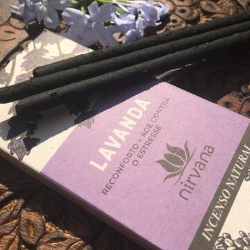 Incenso Natural Nirvana Lavanda – 9 Varetas