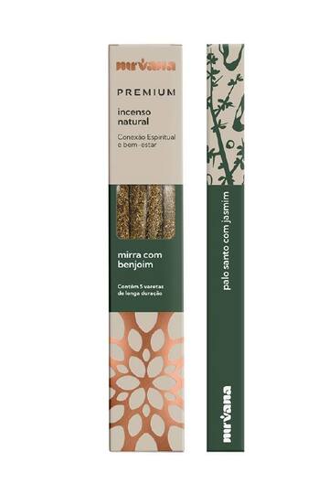 Incenso Nirvana Premium Mirra com Benjoim
