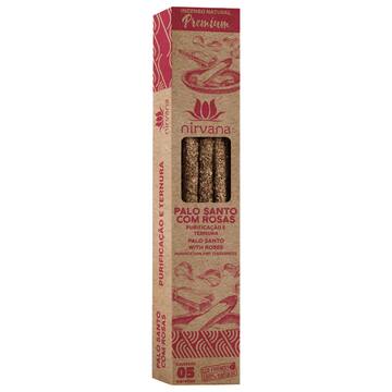 Incenso Nirvana Premium Palo Santo com Rosas