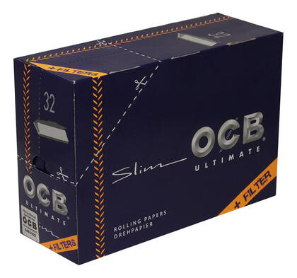 Seda Ocb Ultimate King Size Slim + Tips com 32 Folhas