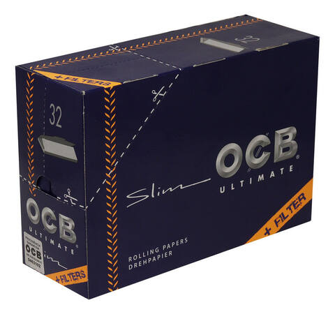 Seda Ocb Ultimate King Size Slim + Tips com 32 Folhas – Coronel Fumaça
