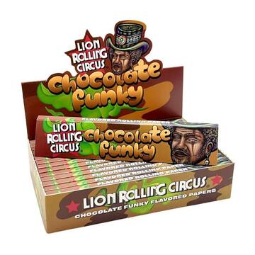Seda de Sabor Lion Rolling Circus King Size - Chocolate Funky