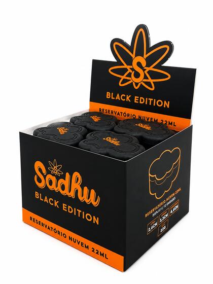 Caixa de Slick Nuvem Sadhu 22ml Black Edition — Container Slick na Da Mata