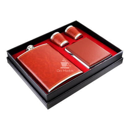 Kit de Cantil Metal Marrom C/ 4 Peças — Cantil na Da Mata