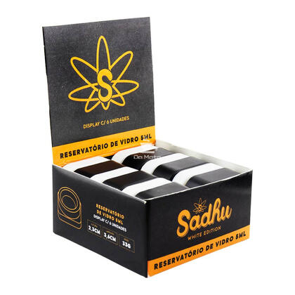 Caixa de Slick Vidro Sadhu 5ml — Container Slick na Da Mata