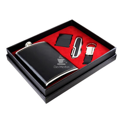 Kit de Cantil Metal 267ml C/4 Peças Preto — Cantil na Da Mata